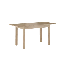 Table Nora – Chêne clair & blanc cassé extensible