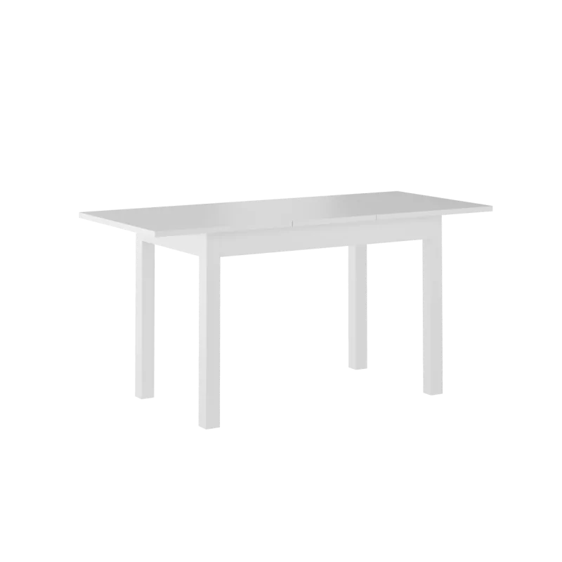 Table Nora – Blanc mat extensible Golddeco