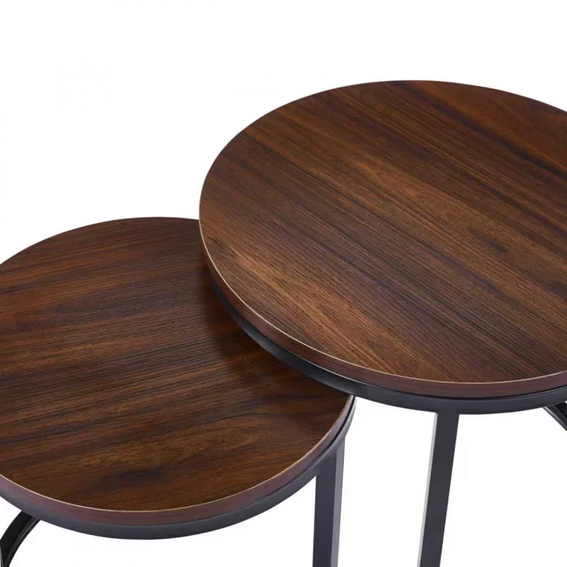Tables Gigognes Aspect Noyer – Style Élégant – RONDA