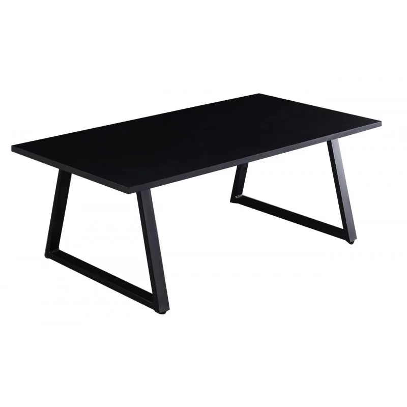 Table Basse Rectangulaire Noire 110x60 cm – Design Moderne Élégant
