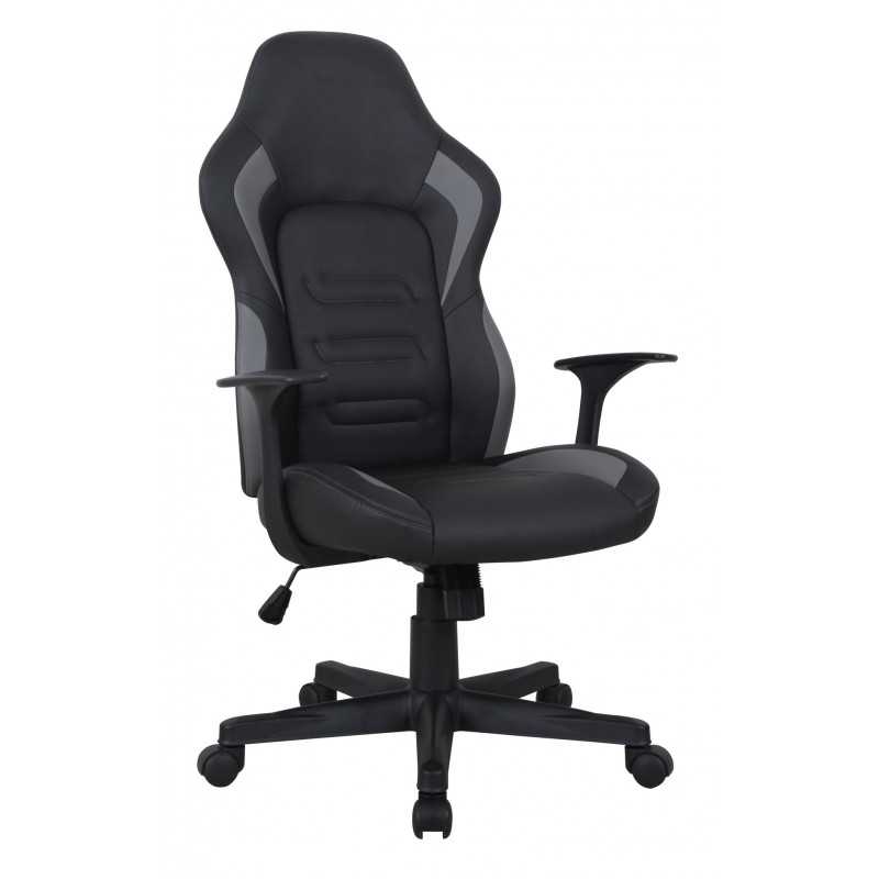 Fauteuil Gaming RacerLine – Noir & Gris | Confort & Style Sportif