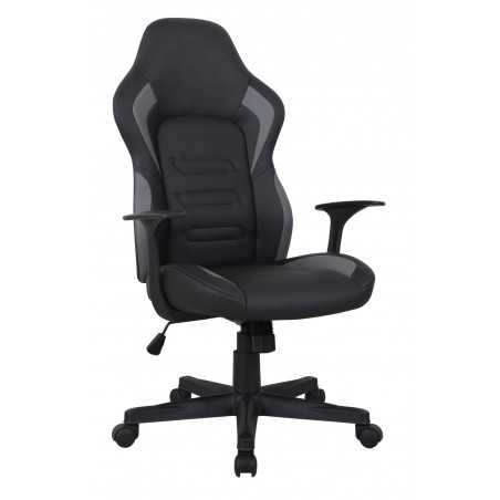 Fauteuil Gaming RacerLine – Noir & Gris | Confort & Style Sportif
