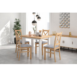 Table Monte – Chêne doré & blanc Golddeco