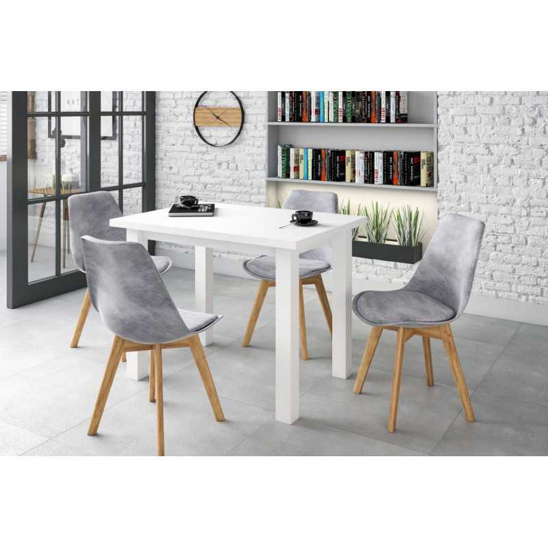 Table Monte – Blanc mat intégral Golddeco