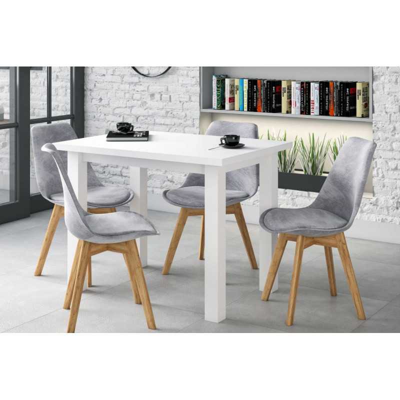 Table Monte – Blanc mat intégral Golddeco