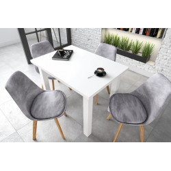Table Monte – Blanc mat intégral Golddeco