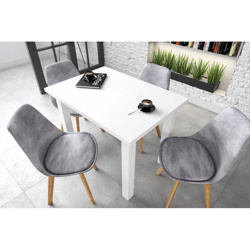 Table Monte – Blanc mat intégral Golddeco