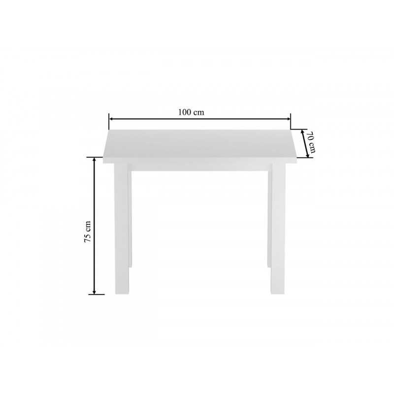 Table Monte – Blanc mat intégral Golddeco