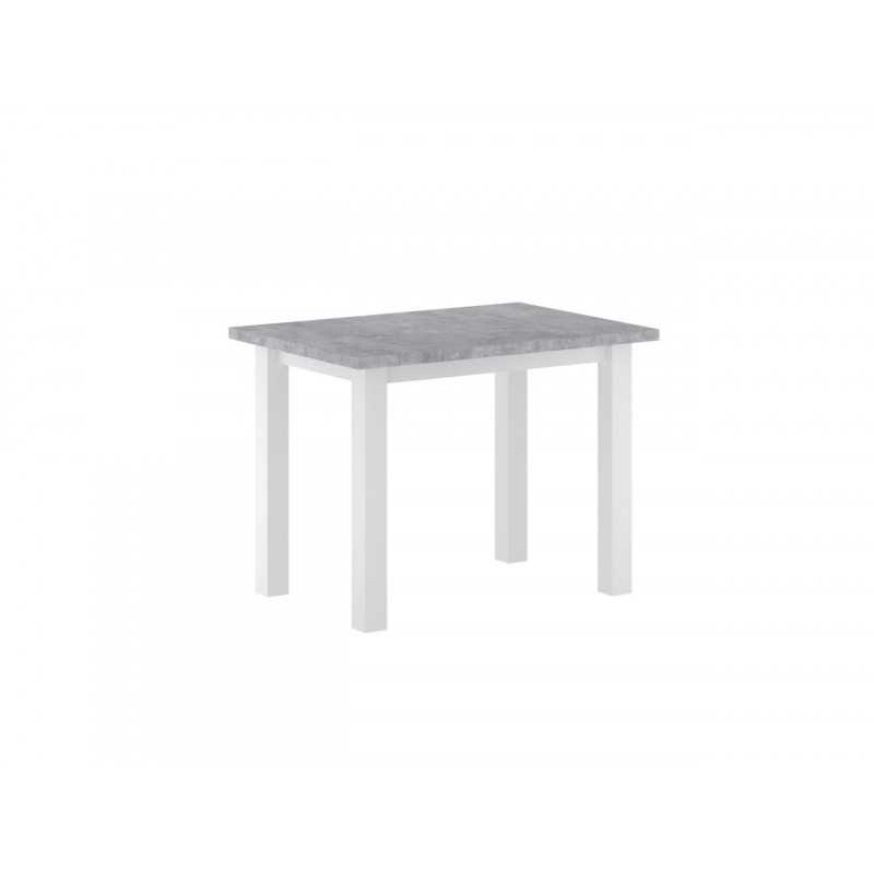 Table Monte – Aspect béton & blanc Golddeco