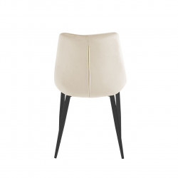 Chaise Victor velours beige – Élégance naturelle Golddeco