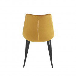 Chaise Victor velours curry – Touche vintage Golddeco