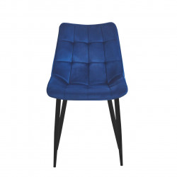 Chaise Victor velours bleu royal – Élégance moderne Golddeco