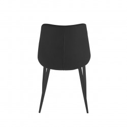 Chaise Victor velours noir – Élégance intemporelle Golddeco