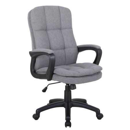Fauteuil de Bureau ConfortLine – Tissu Gris | Élégance & Bien-Être