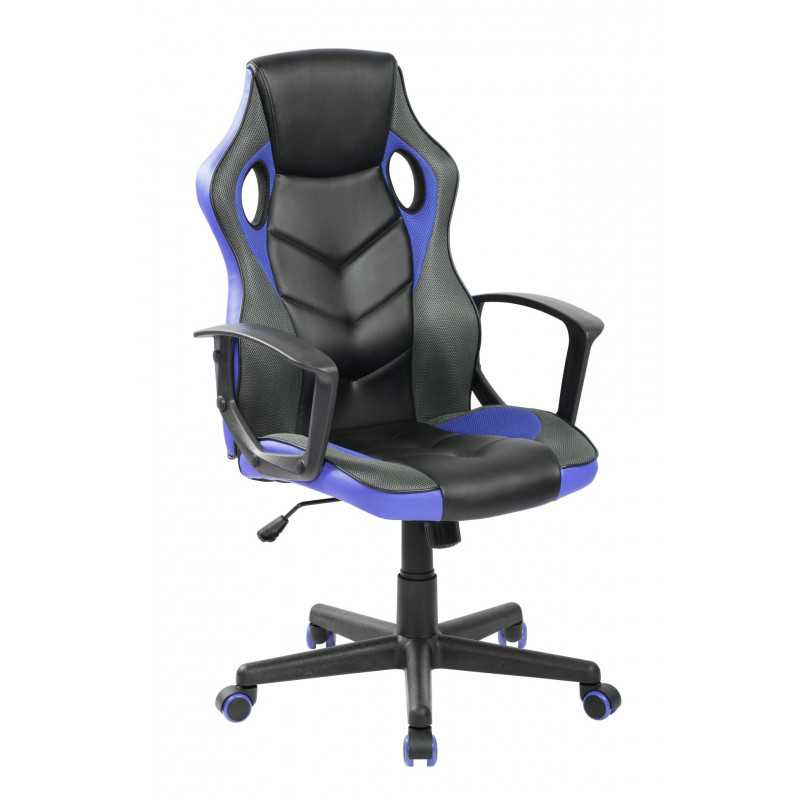 Fauteuil Gaming Nitro – Noir & Bleu | Confort Ergonomique & Design Racing