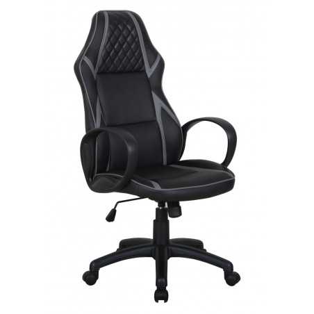 Fauteuil de Bureau Racing Nero – Noir & Gris | Style Sport & Confort Pro
