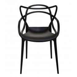 Chaise design noire – Inspiration Masters Philippe Starck | Golddeco