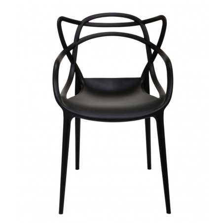 Chaise design noire – Inspiration Masters Philippe Starck | Golddeco