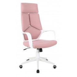 Chaise de Bureau Nova – Rose & Blanc | Design Contemporain & Confort Ergonomique