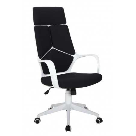 Chaise de Bureau Nova – Noire & Blanche | Design Moderne & Confort Ergonomique