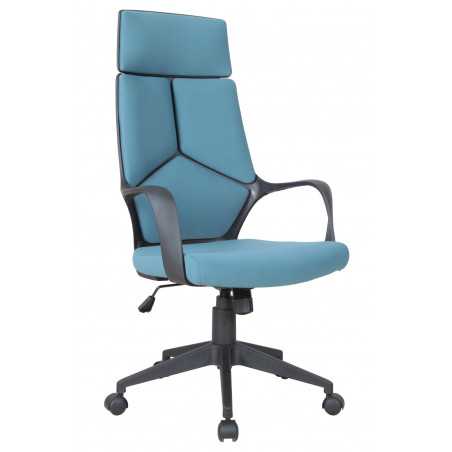 Chaise de Bureau Nova – Bleue & Noire | Confort Ergonomique & Design Moderne