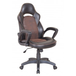 Chaise de Bureau RacerLine – Brun Vintage & Noir