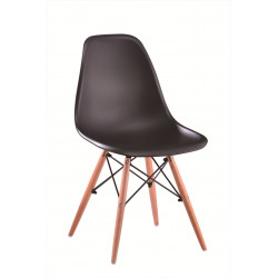 Chaise ANNA noire – Design Eames moderne Golddeco