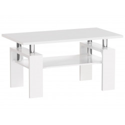 Table Basse Blanche Laqué Brillant