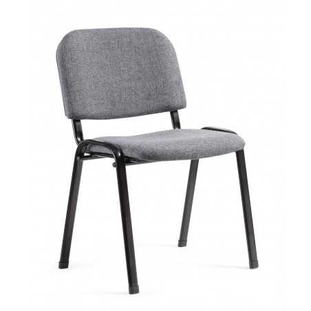 Chaise de réunion grise tissu – Golddeco