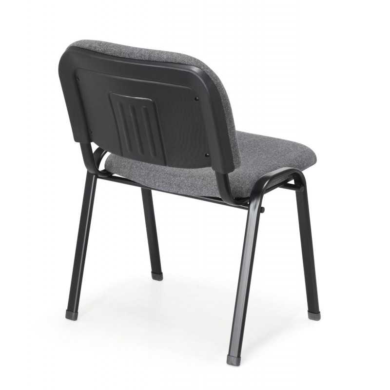 Chaise de réunion grise tissu – Golddeco