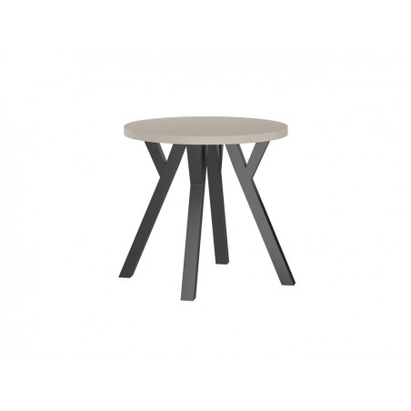 Table ronde DAX cachemire & noir – Golddeco