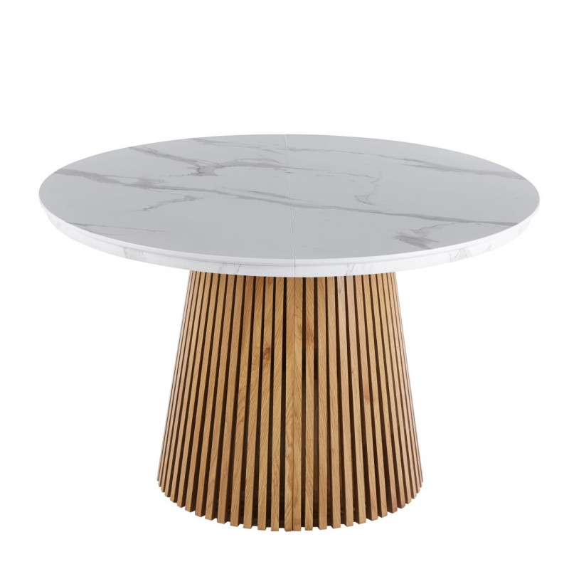 Table Spine Marbre Blanc extensible – Golddeco