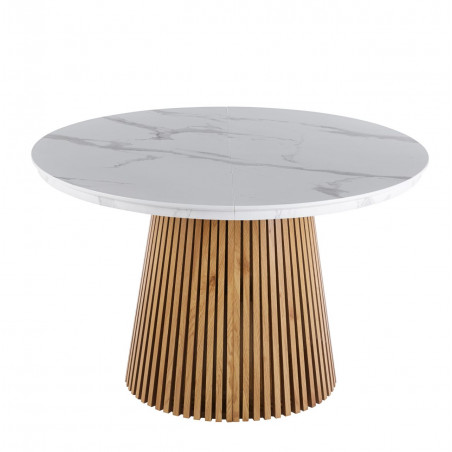 Table Spine Marbre Blanc extensible – Golddeco