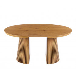 Table Spine Oak extensible – aspect chêne naturel Golddeco