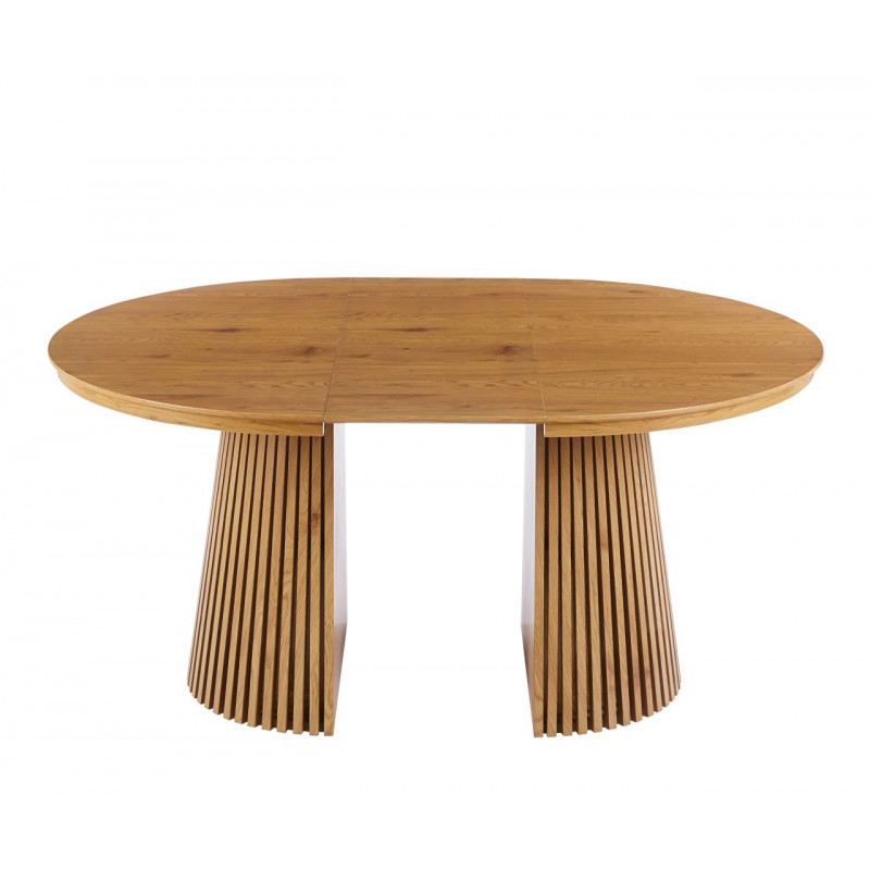 Table Spine Oak extensible – aspect chêne naturel Golddeco