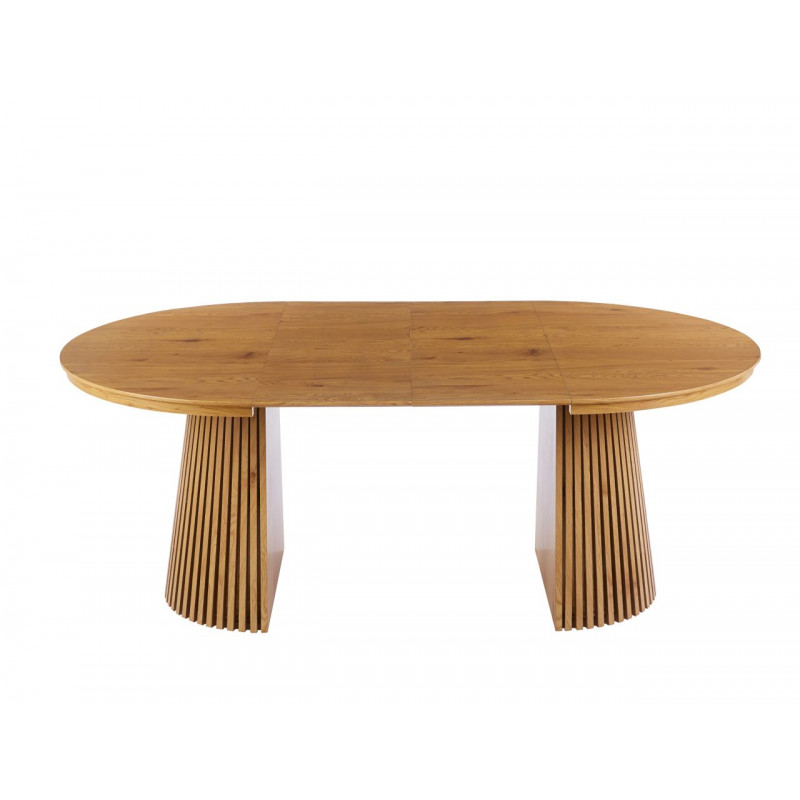 Table Spine Oak extensible – aspect chêne naturel Golddeco