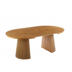 Table Spine Oak extensible – aspect chêne naturel Golddeco