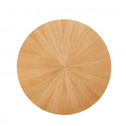 Table Tulip Chêne Naturel & Noir – Golddeco