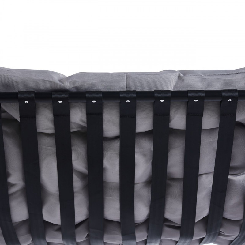 Fauteuil à bascule d’extérieur NÉA gris & noir – Confort et design