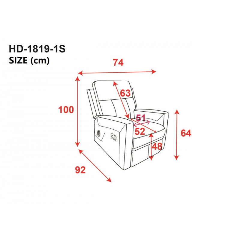 Fauteuil inclinable LÉON velours gris – Confort & design moderne